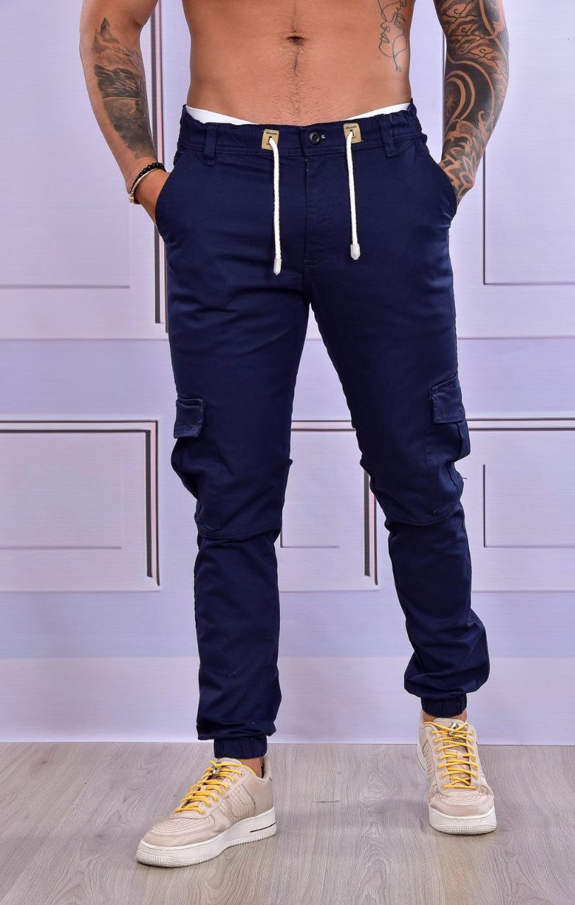 Pantalón Camuflado Dril Azul Rey